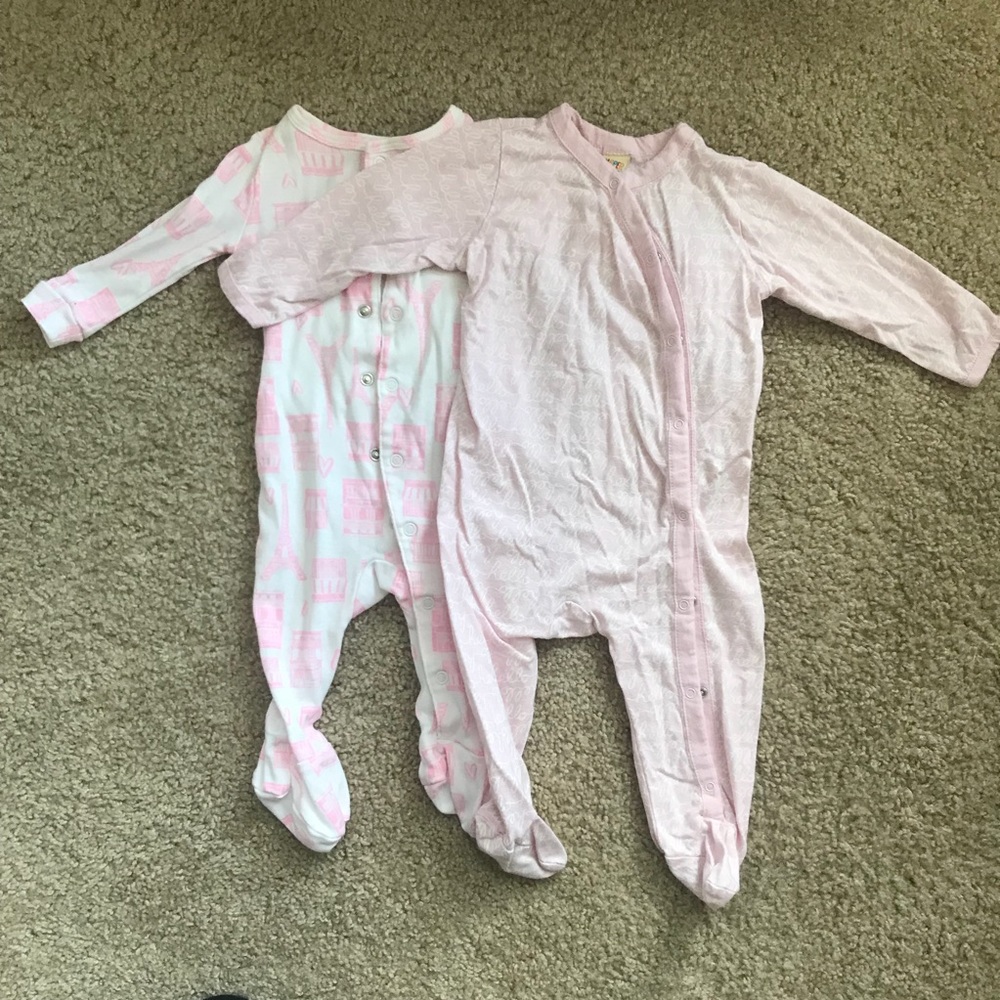 Adorable Infant Girl Sleepers